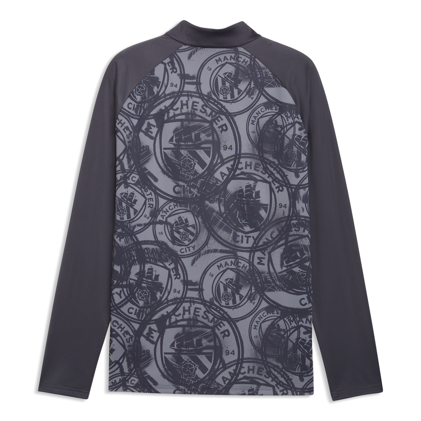 Manchester City Pre-Match 1/4 Zip Top - Galactic Gray-Pro Green