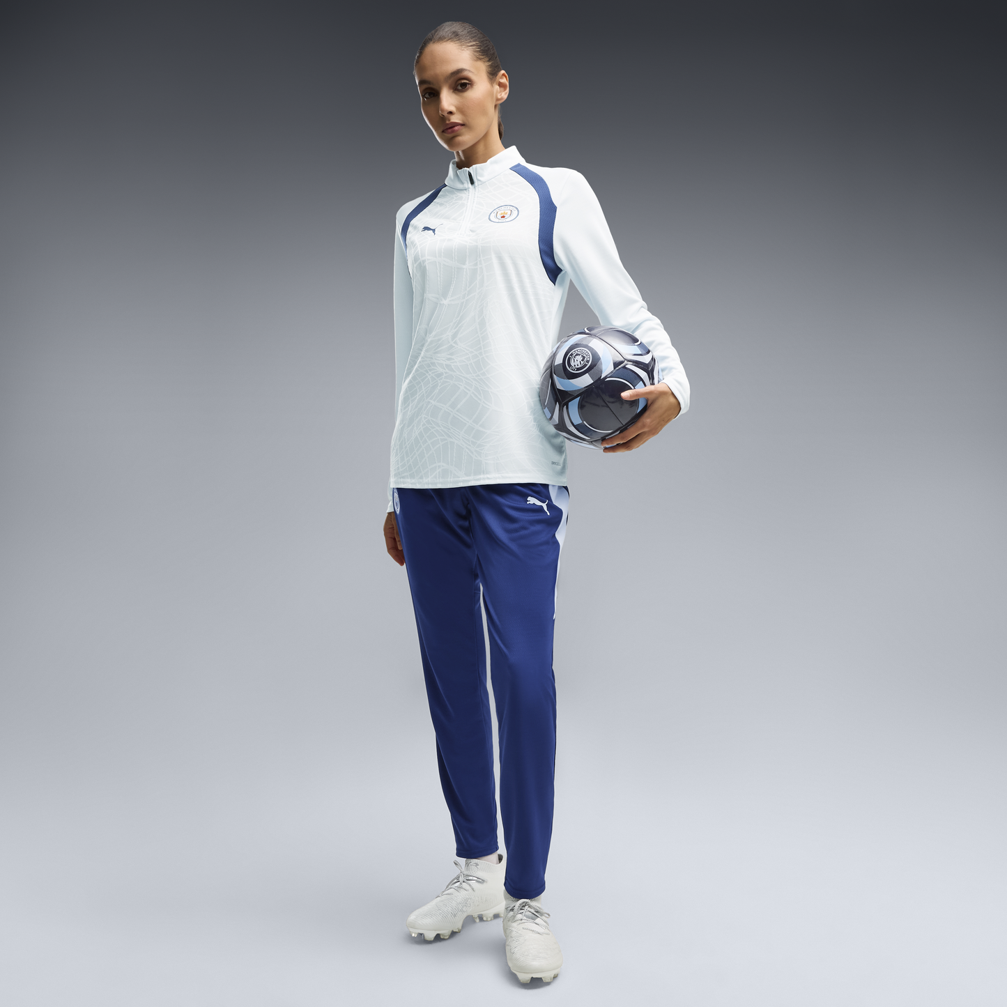 Women's Manchester City Training 1/4 Zip Top 2026/27 - Dewdrop-Blue Jewel