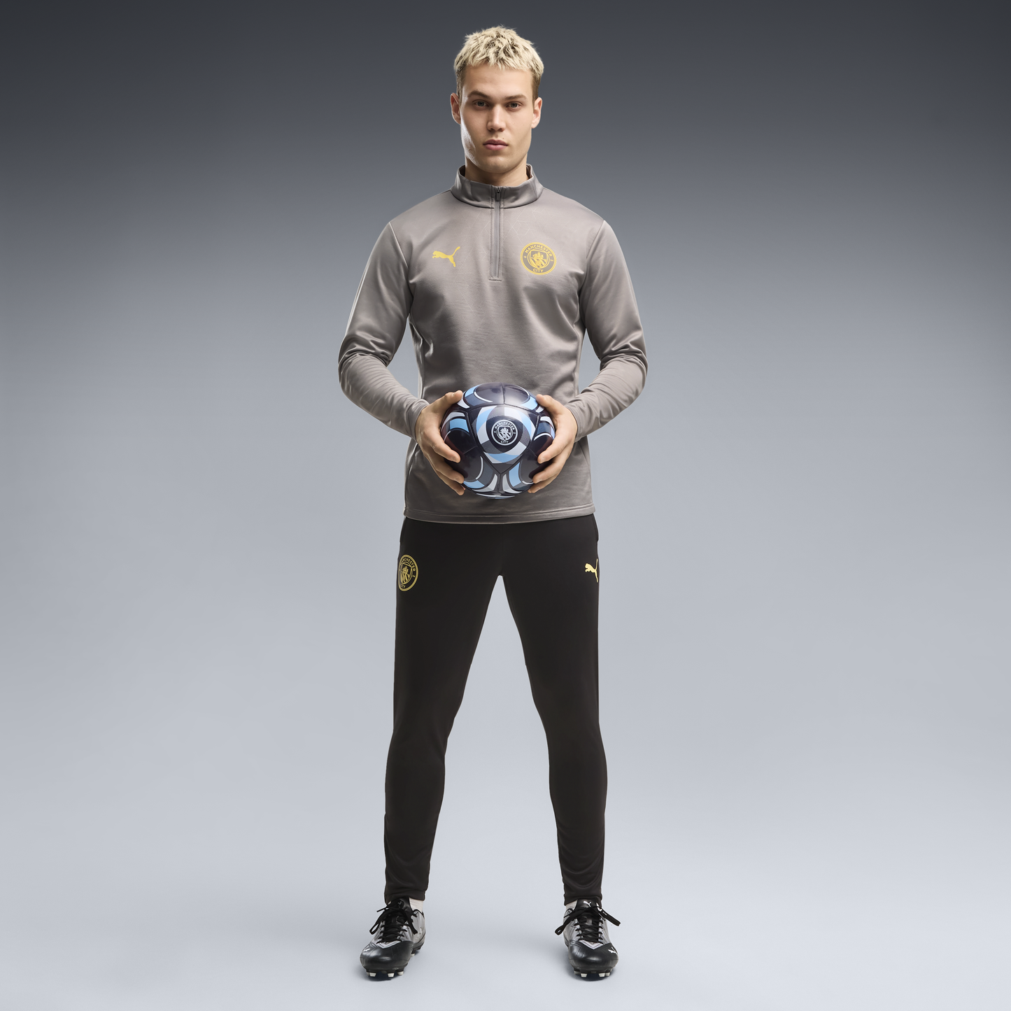 Manchester City Training Warm Top 2026/27 - Cast Iron-Flaxen