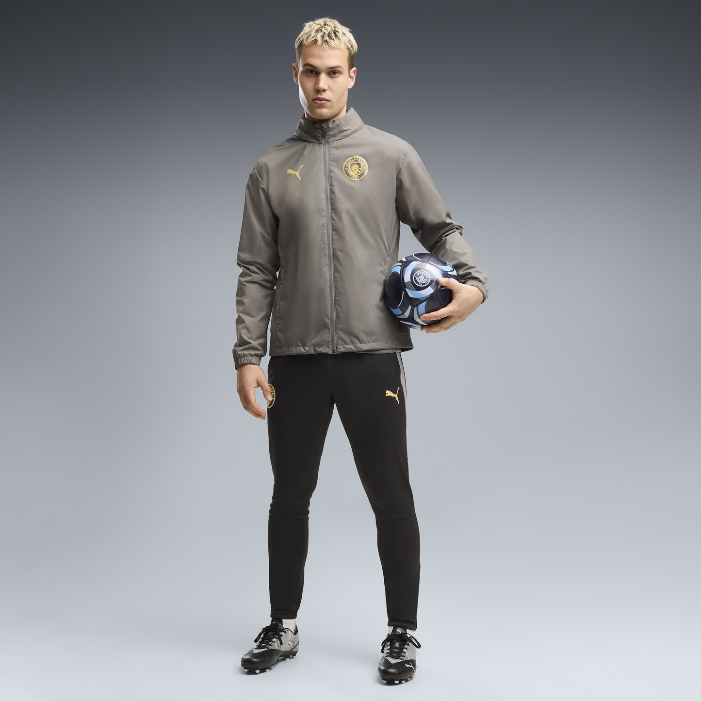 Manchester City Training All Weather Jacket 2026/27 - Cast Iron-Flaxen