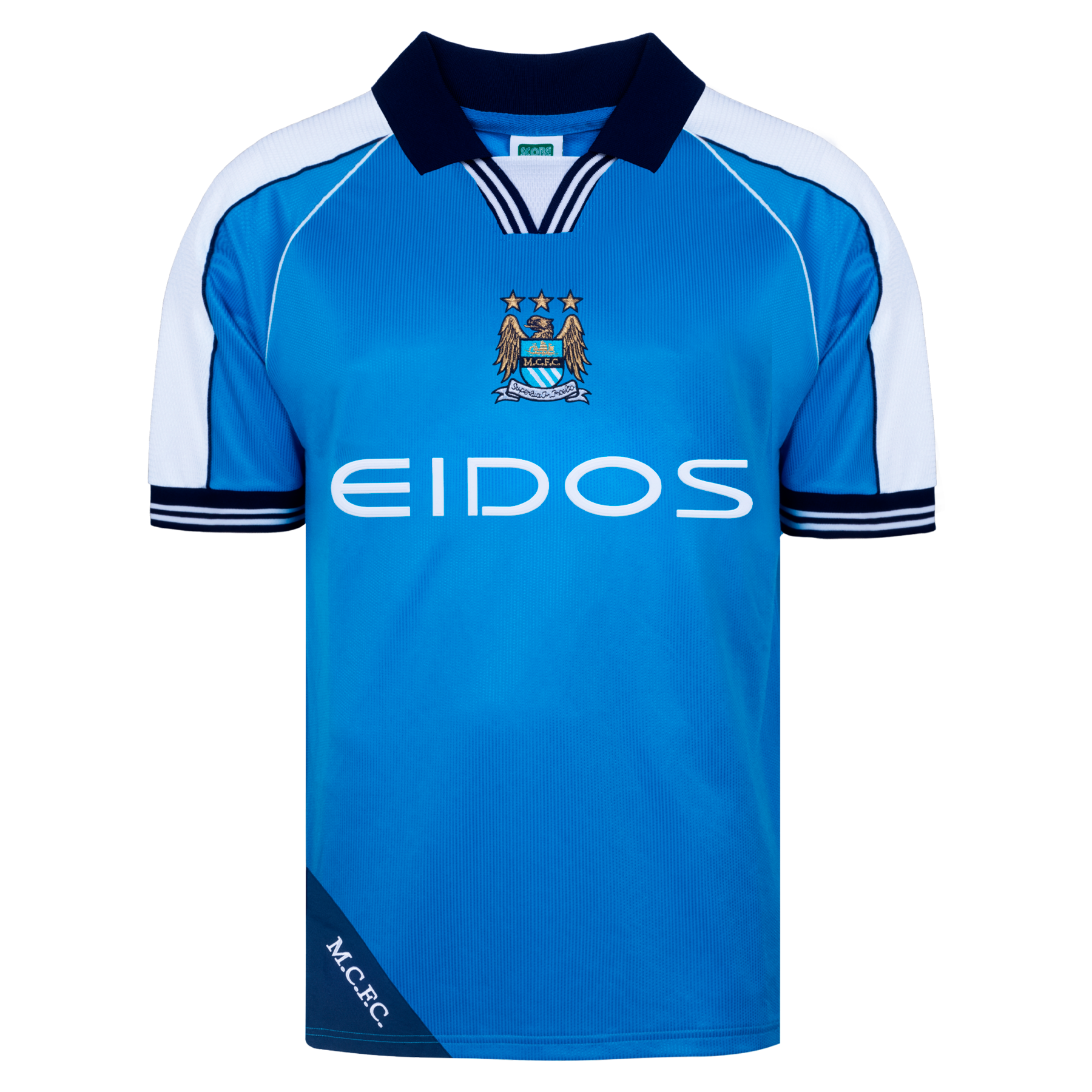 Kids' Manchester City 2000 Home Retro Shirt