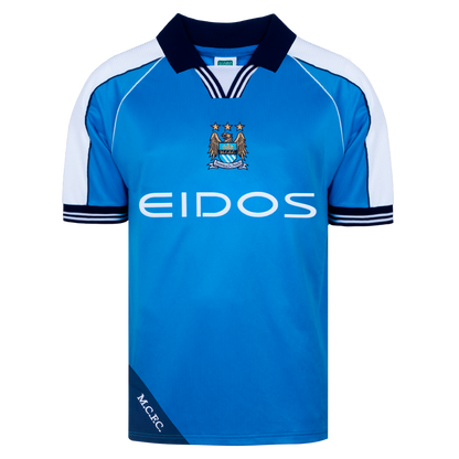 Kids' Manchester City 2000 Home Retro Shirt