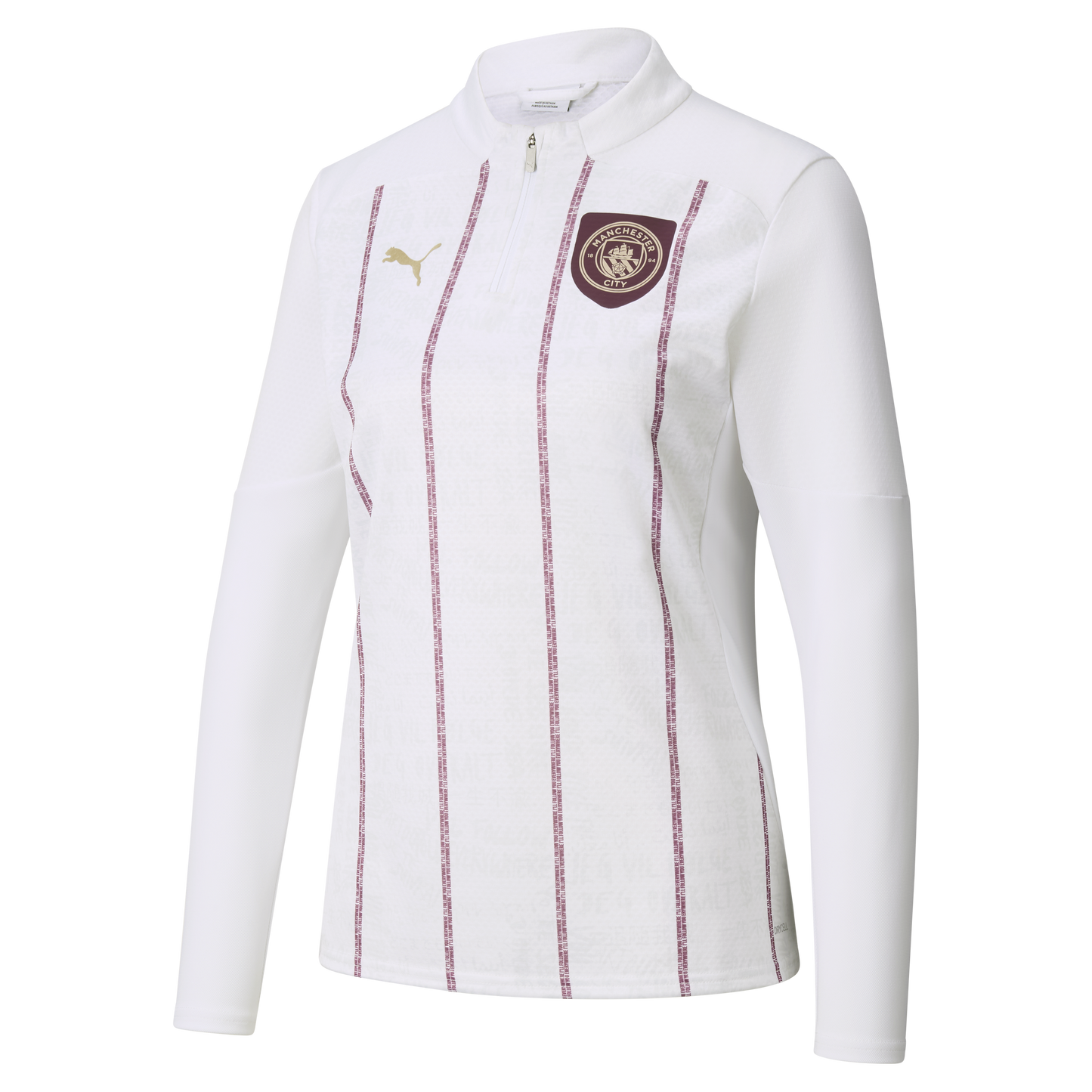 Women's Manchester City Pre-Match 1/4 Zip Top - white