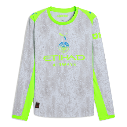 Manchester City Third Authentic Jersey 2025/26 Long Sleeve With KEROLIN 14 Printing