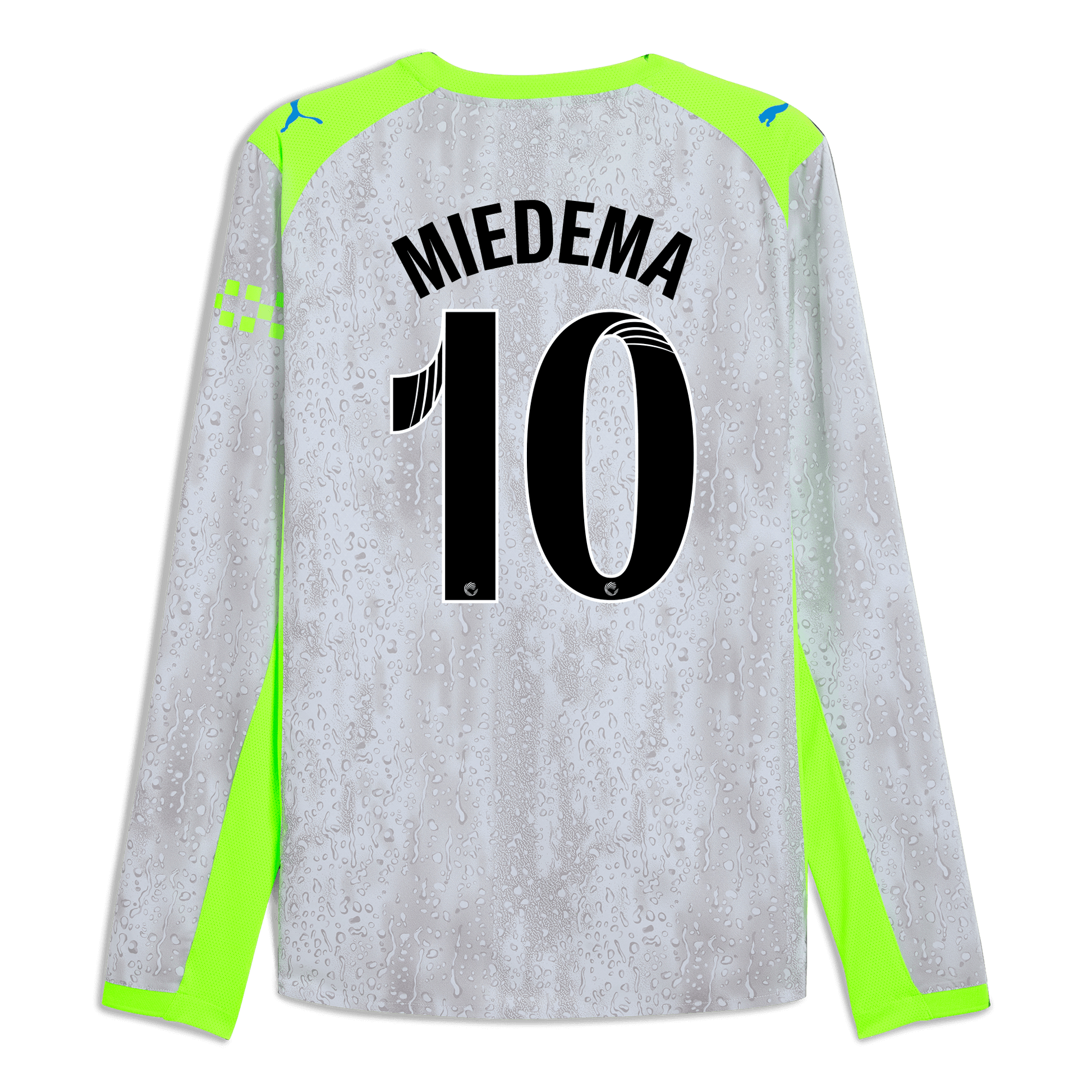Manchester City Third Authentic Jersey 2025/26 Long Sleeve With MIEDEMA 10 Printing