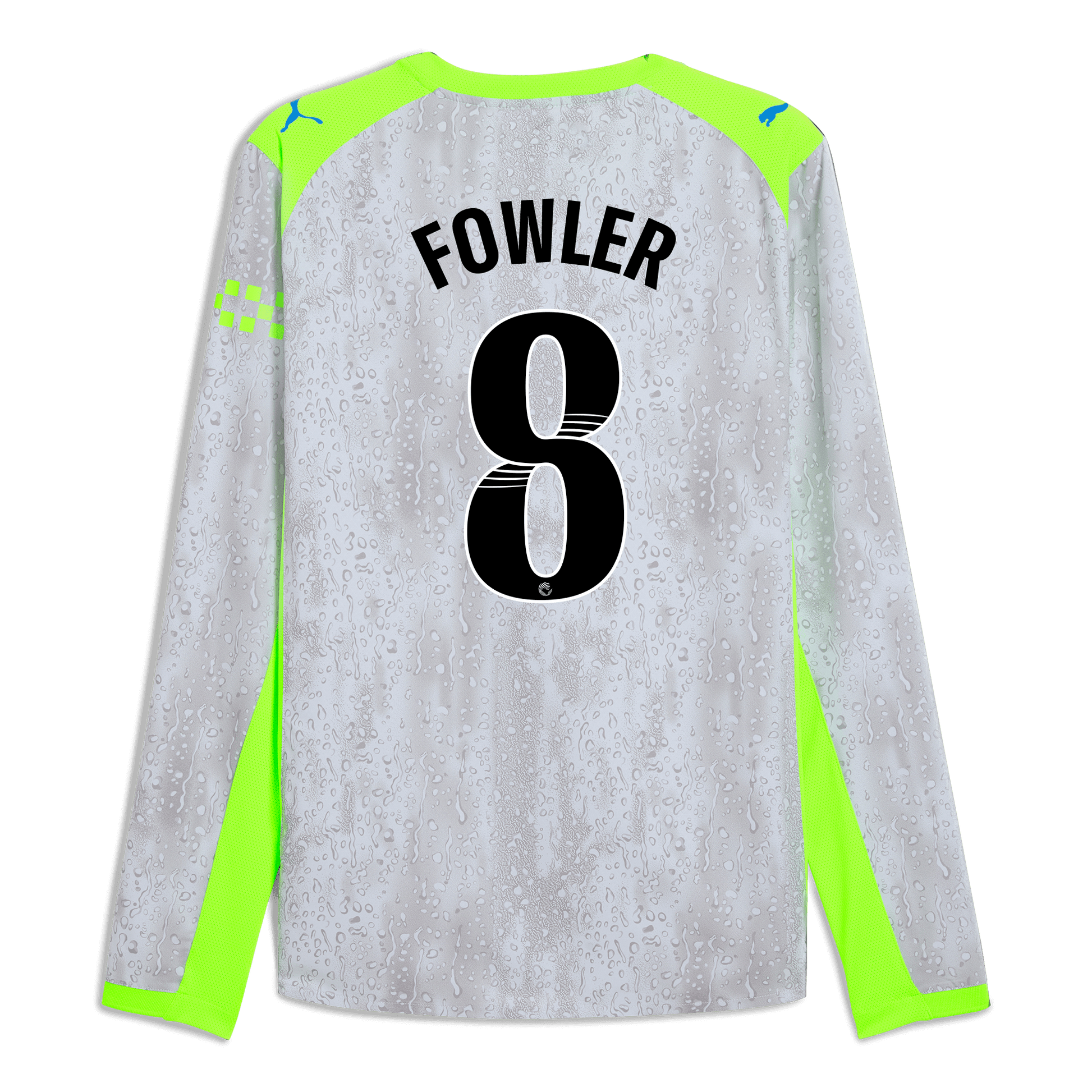 Manchester City Third Authentic Jersey 2025/26 Long Sleeve With FOWLER 8 Printing