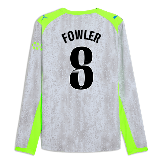Manchester City Third Authentic Jersey 2025/26 Long Sleeve With FOWLER 8 Printing