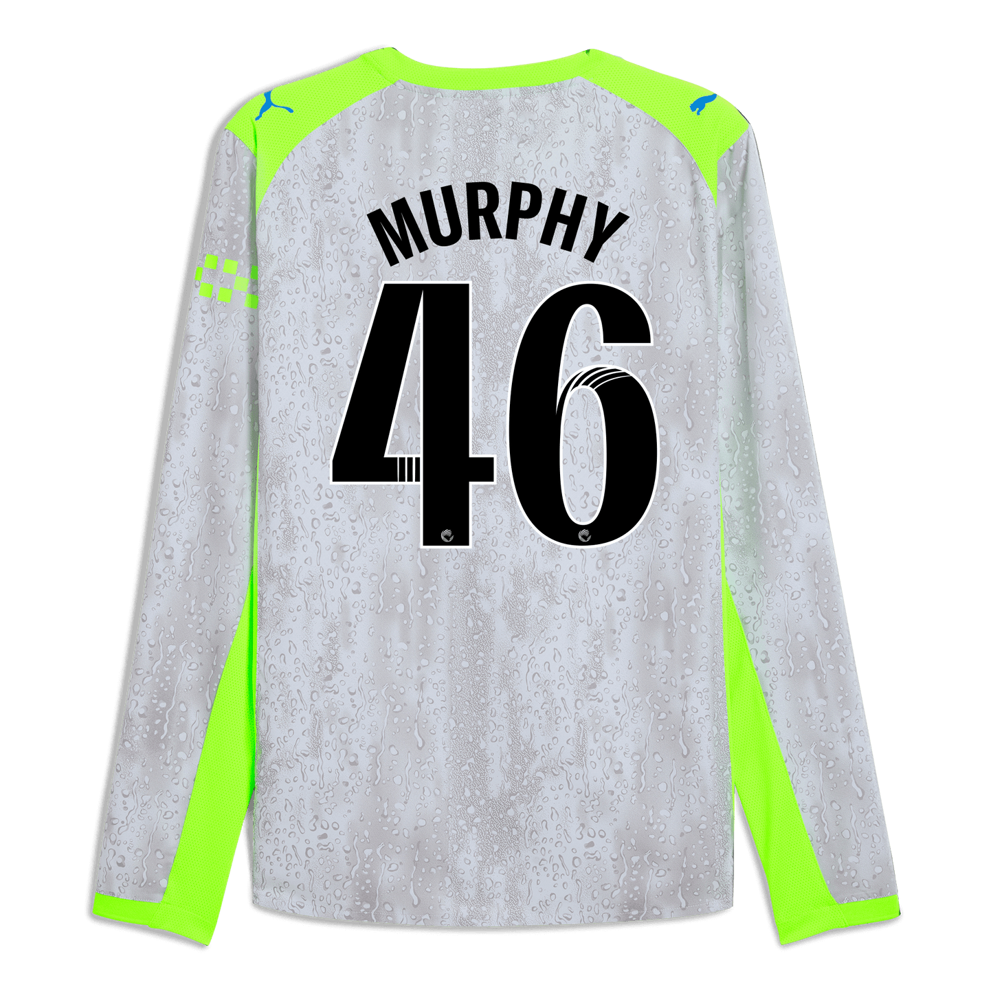 Manchester City Third Authentic Jersey 2025/26 Long Sleeve With MURPHY 46 Printing