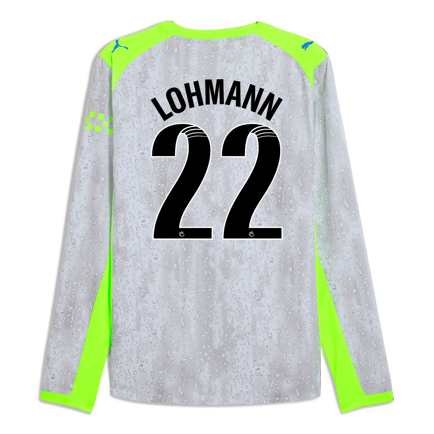 Manchester City Third Authentic Jersey 2025/26 Long Sleeve With LOHMANN 22 Printing