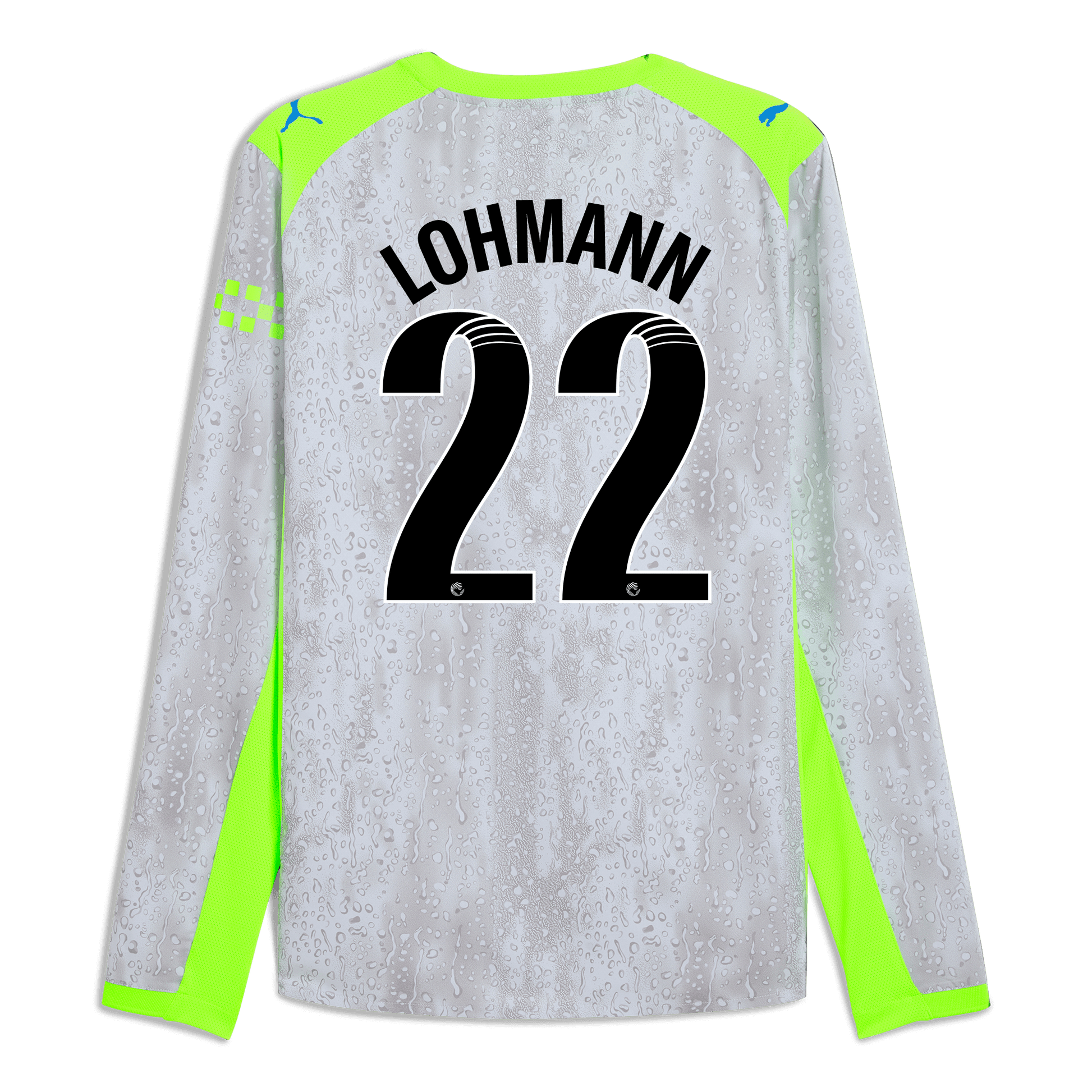 Manchester City Third Authentic Jersey 2025/26 Long Sleeve With LOHMANN 22 Printing