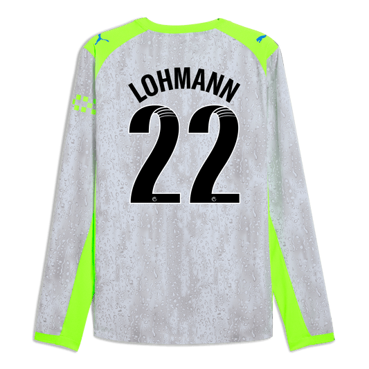 Manchester City Third Authentic Jersey 2025/26 Long Sleeve With LOHMANN 22 Printing