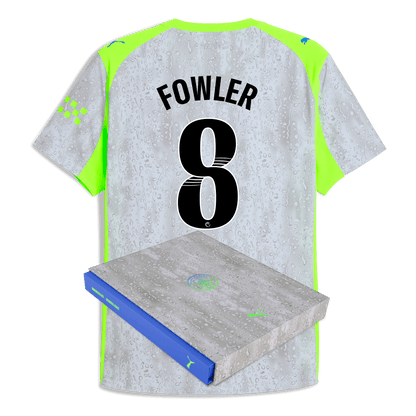 Manchester City Third Authentic Jersey 2025/26 With FOWLER 8 Printing in Gift Box
