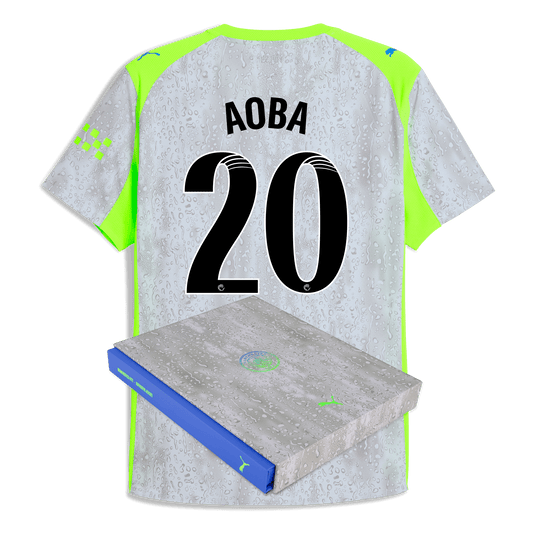 Manchester City Third Authentic Jersey 2025/26 With AOBA 20 Printing in Gift Box
