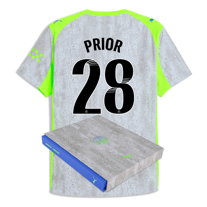Manchester City Third Authentic Jersey 2025/26 With PRIOR 28 Printing in Gift Box