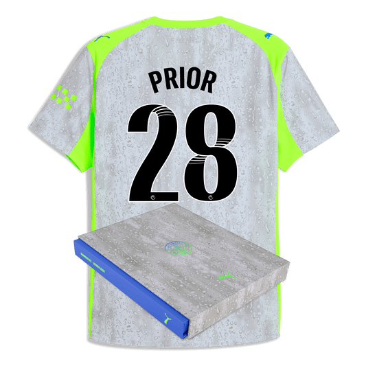 Manchester City Third Authentic Jersey 2025/26 With PRIOR 28 Printing in Gift Box