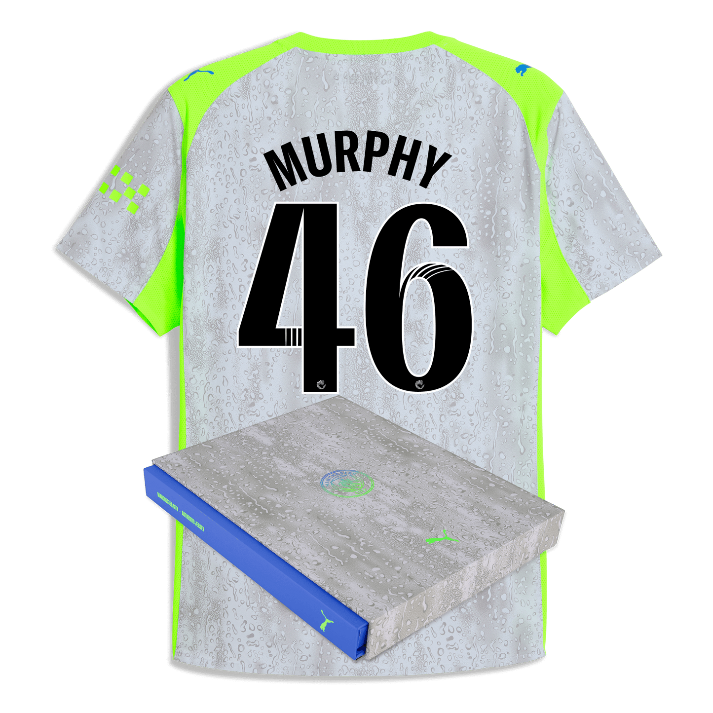 Manchester City Third Authentic Jersey 2025/26 With MURPHY 46 Printing in Gift Box