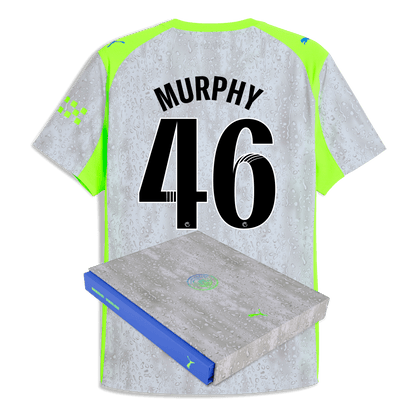 Manchester City Third Authentic Jersey 2025/26 With MURPHY 46 Printing in Gift Box