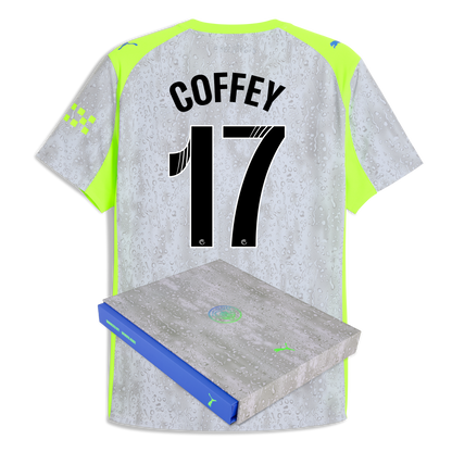 Manchester City Third Authentic Jersey 2025/26 With COFFEY 17 Printing in Gift Box