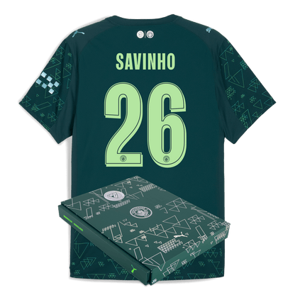 Manchester City Authentic EA SPORTS FC Jersey 2025/26 With SAVINHO 26 Printing