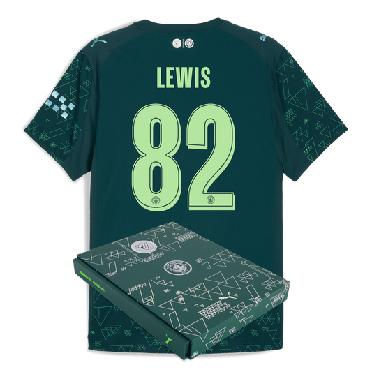 Manchester City Authentic EA SPORTS FC Jersey 2025/26 With LEWIS 82 Printing