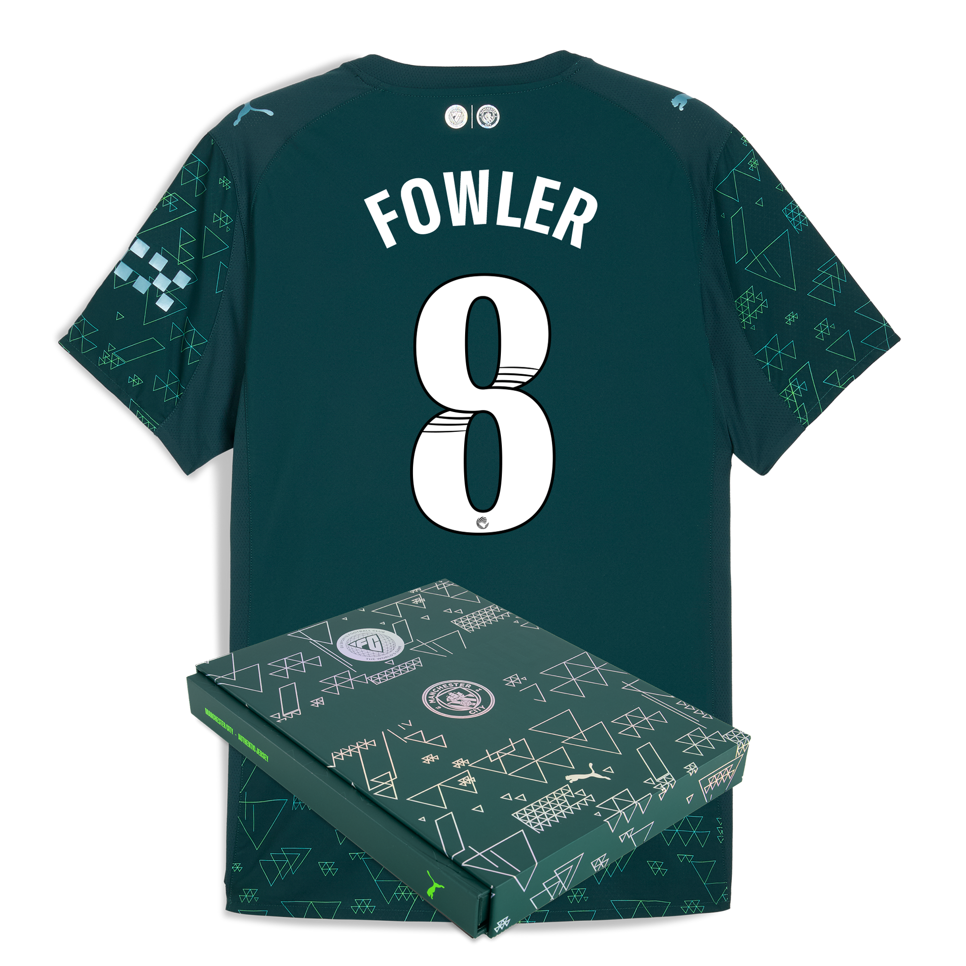 Manchester City EA SPORTS FC Authentic Jersey 2025/26 With FOWLER 8 Printing in Gift Box