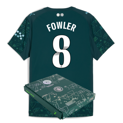 Manchester City EA SPORTS FC Authentic Jersey 2025/26 With FOWLER 8 Printing in Gift Box