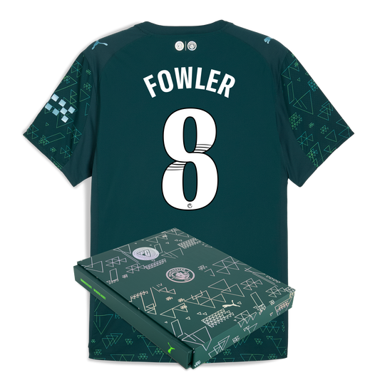 Manchester City EA SPORTS FC Authentic Jersey 2025/26 With FOWLER 8 Printing in Gift Box