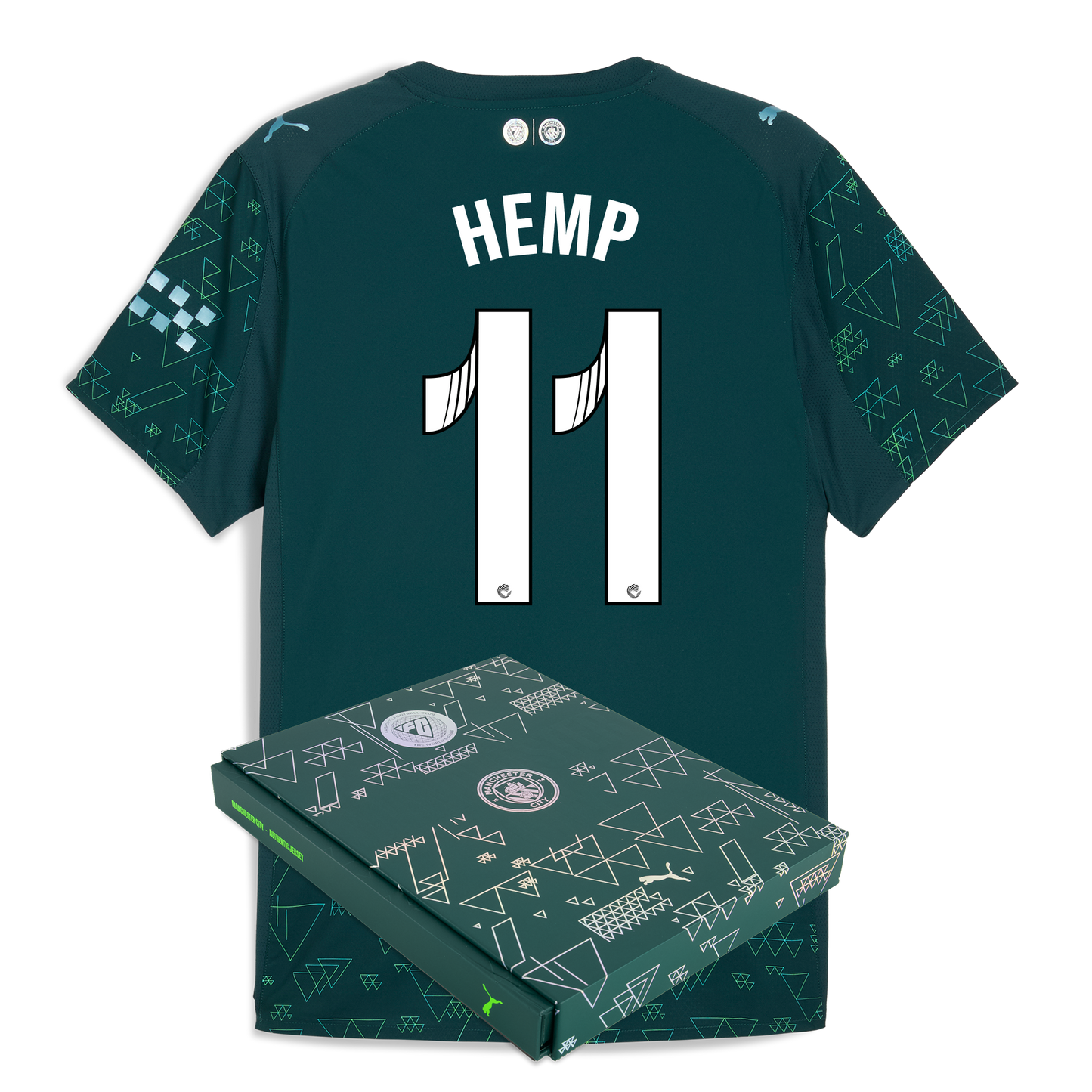Manchester City EA SPORTS FC Authentic Jersey 2025/26 With HEMP 11 Printing in Gift Box