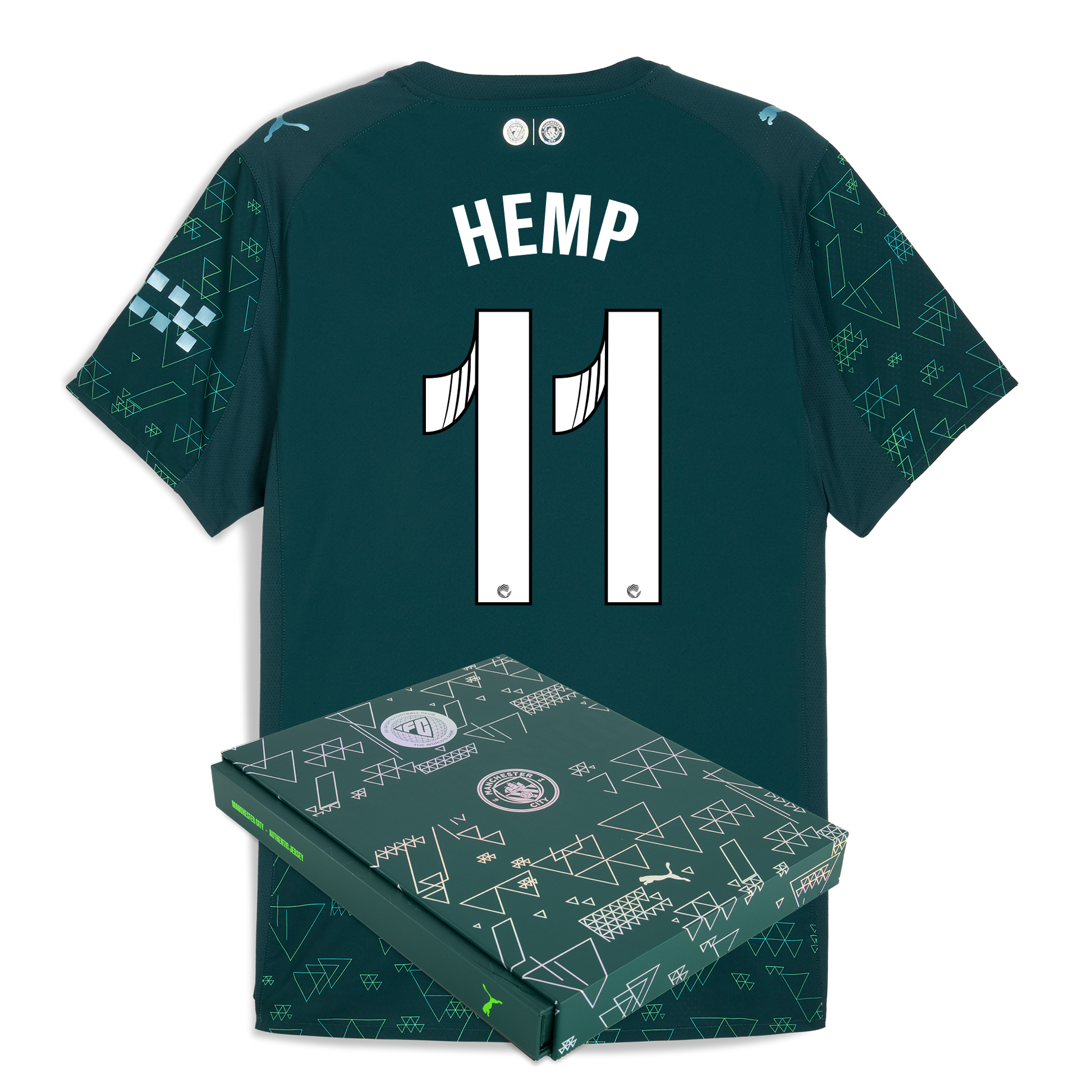 Manchester City EA SPORTS FC Authentic Jersey 2025/26 With HEMP 11 Printing in Gift Box
