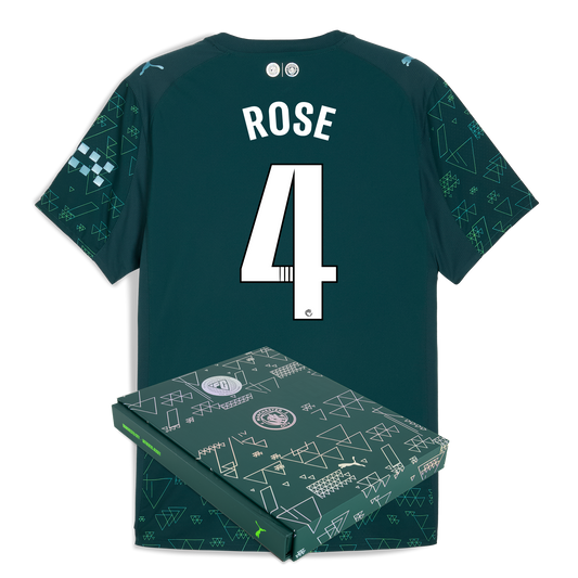Manchester City EA SPORTS FC Authentic Jersey 2025/26 With ROSE 4 Printing in Gift Box