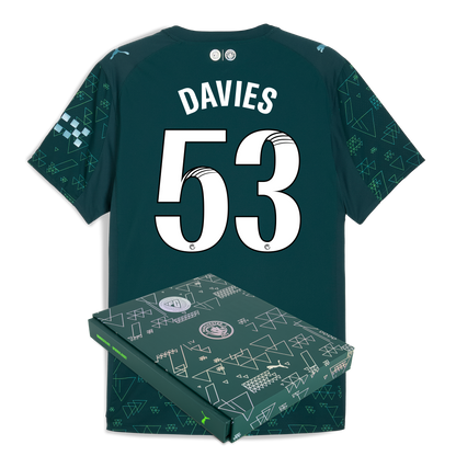 Manchester City EA SPORTS FC Authentic Jersey 2025/26 With DAVIES 53 Printing in Gift Box