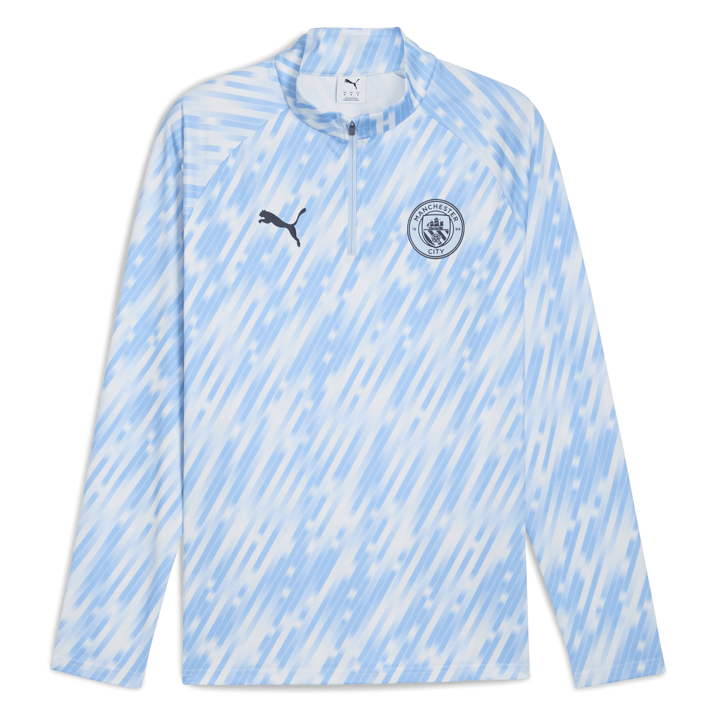Manchester City Pre-Match 1/4 Zip Top - blue