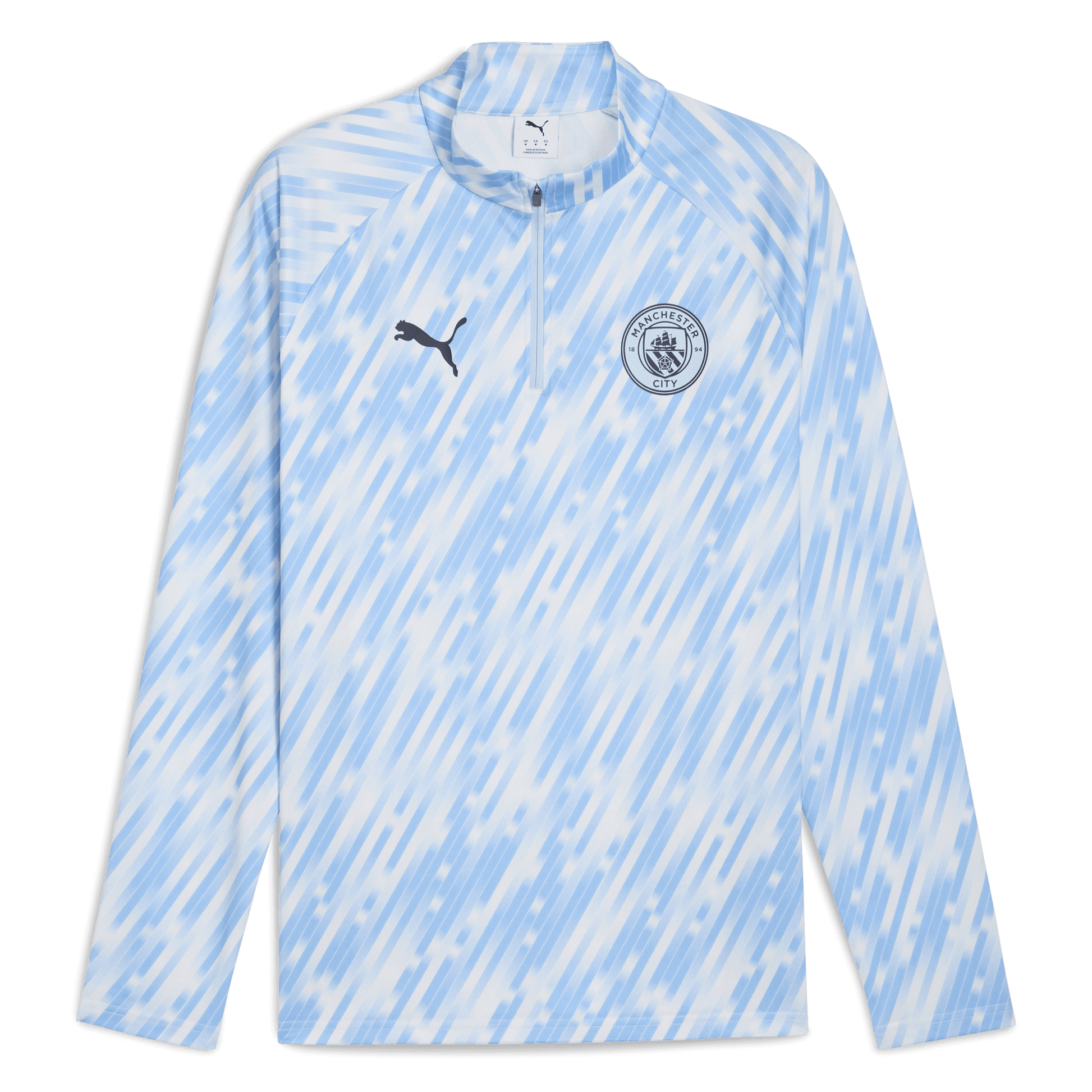 Manchester City Pre-Match 1/4 Zip Top - blue