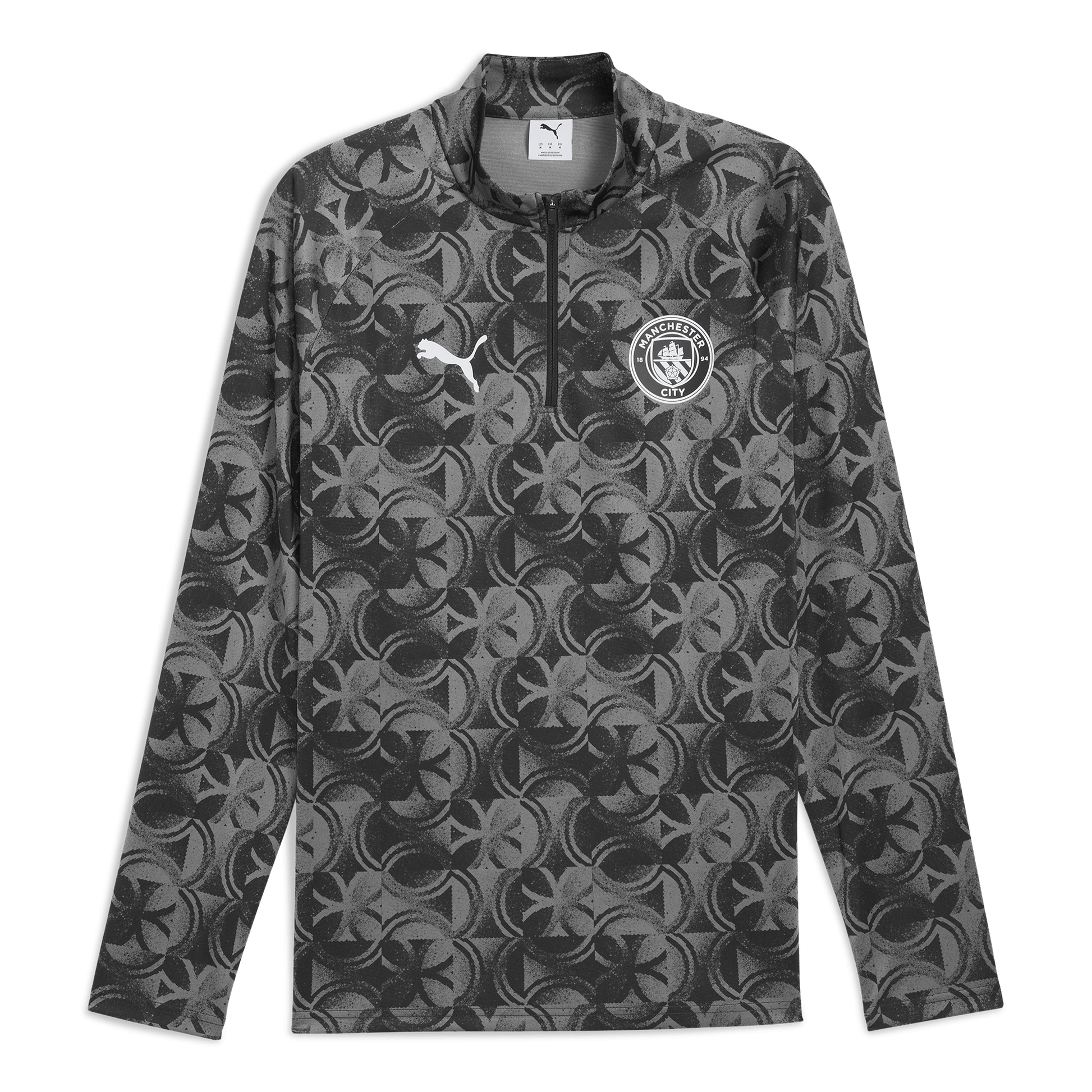 Manchester City Pre-Match 1/4 Zip Top - black