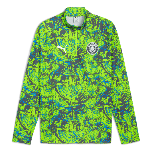 Manchester City Pre-Match 1/4 Zip Top - green