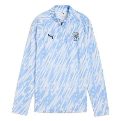 Women's Manchester City Pre-Match 1/4 Zip Top - blue