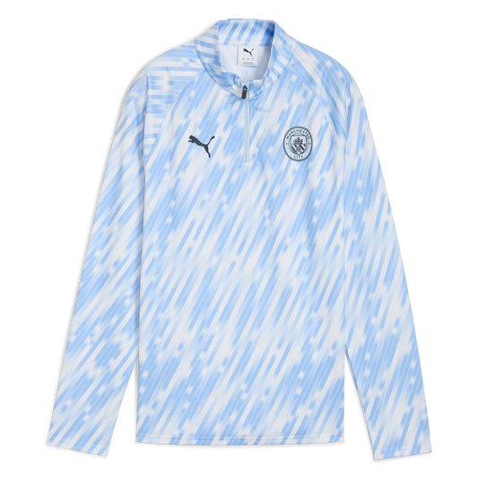 Women's Manchester City Pre-Match 1/4 Zip Top - blue