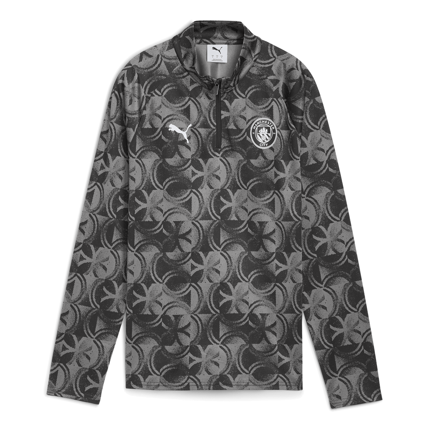 Women's Manchester City Pre-Match 1/4 Zip Top - black