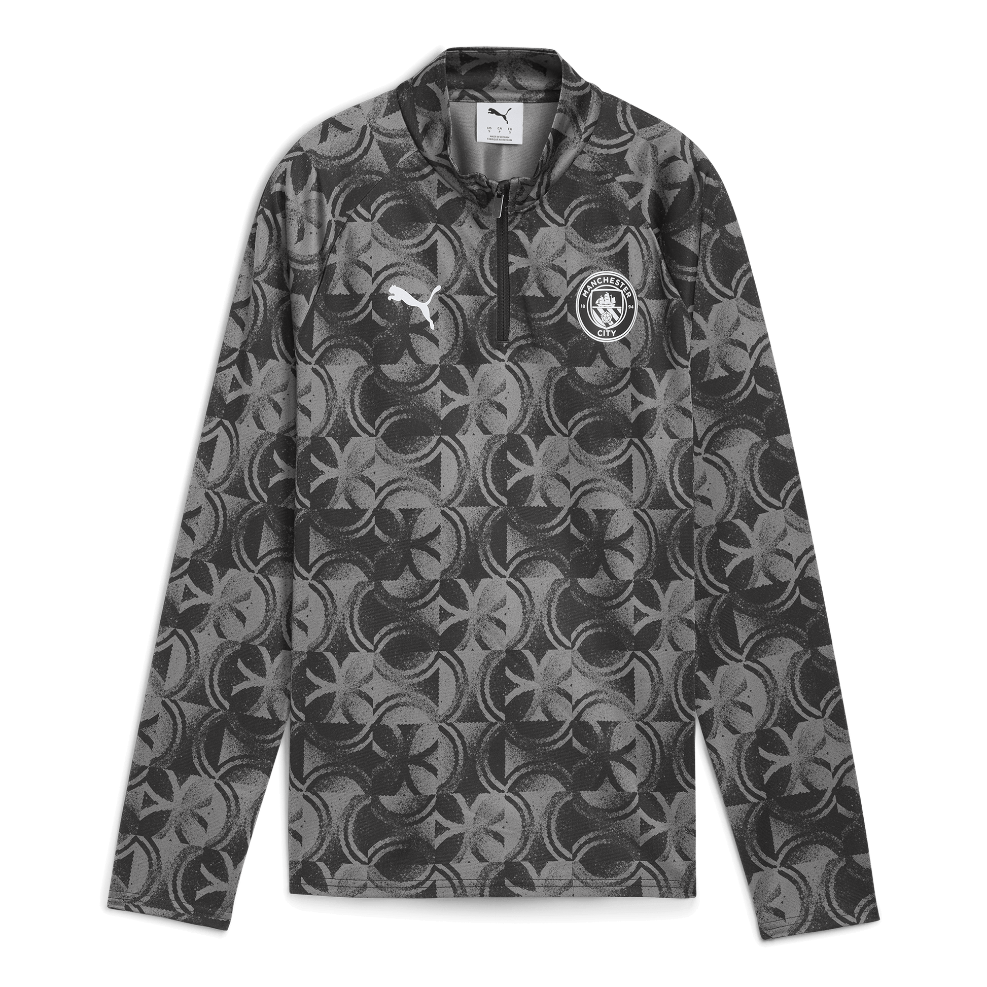 Women's Manchester City Pre-Match 1/4 Zip Top - black