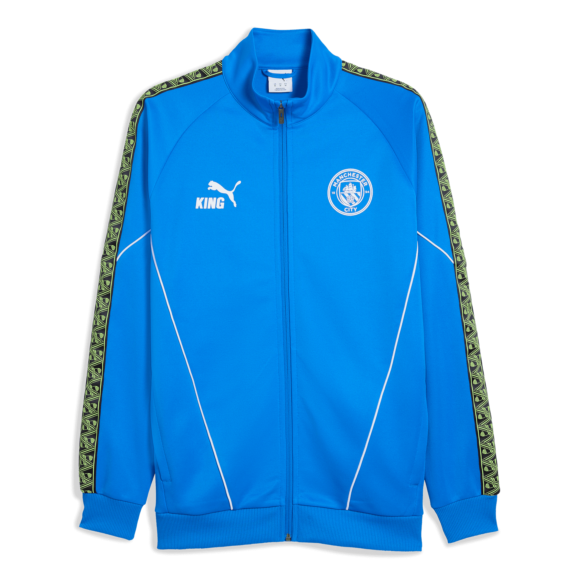 Manchester City Pre-Match KING Anthem Jacket - blue / green