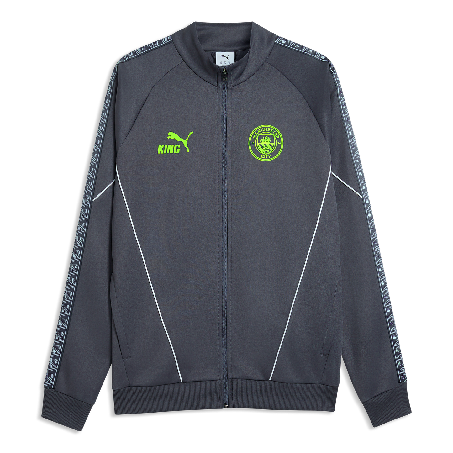 Manchester City Pre-Match KING Anthem Jacket - Galactic Gray-Pro Green