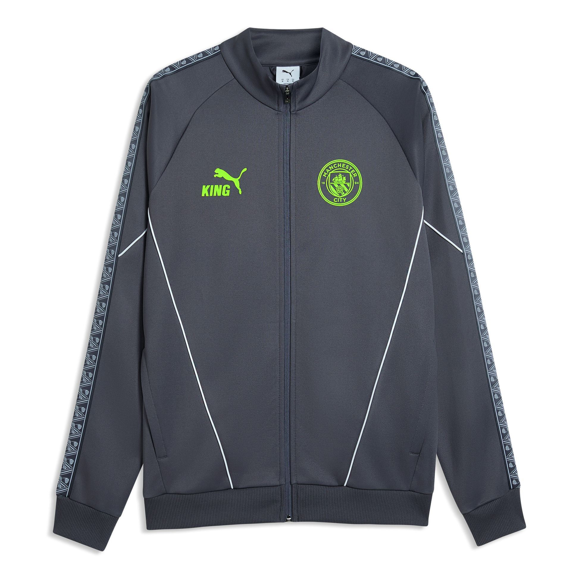 Manchester City Pre-Match KING Anthem Jacket - Galactic Gray-Pro Green