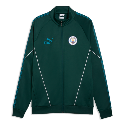 Manchester City Pre-Match KING Anthem Jacket - Green Terrain-Tropical Blue
