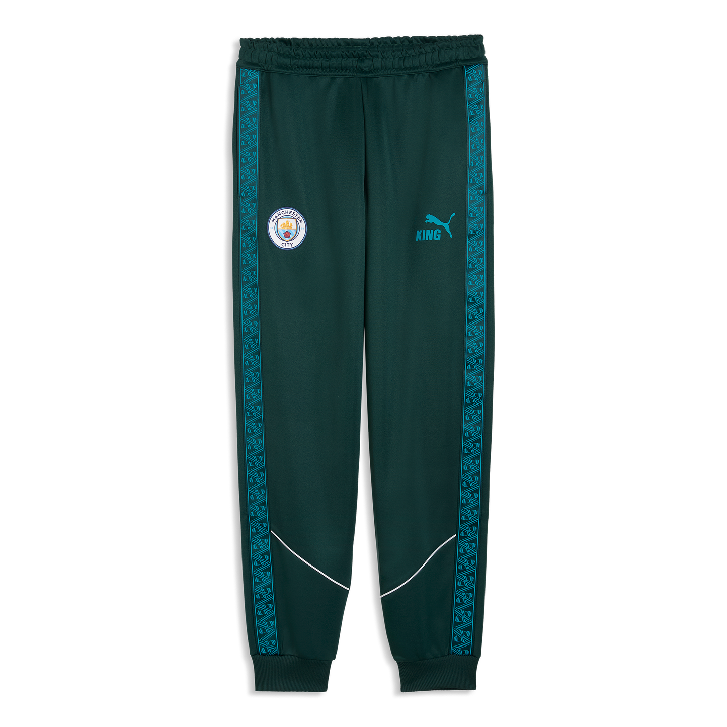Manchester City Pre-Match KING Anthem Pants - Green Terrain-Tropical Blue
