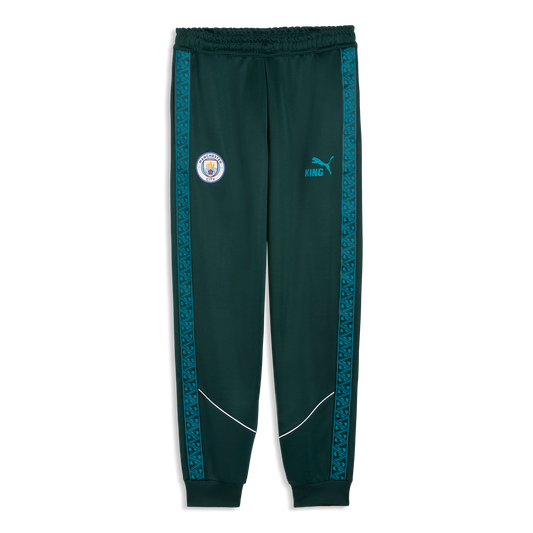 Manchester City Pre-Match KING Anthem Pants - Green Terrain-Tropical Blue