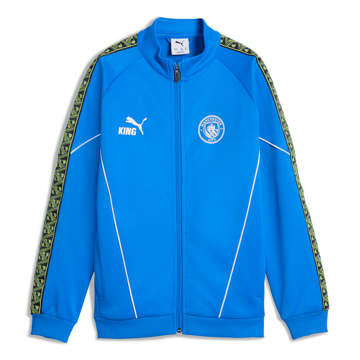 Kids' Manchester City Pre-Match KING Anthem Jacket - blue / green