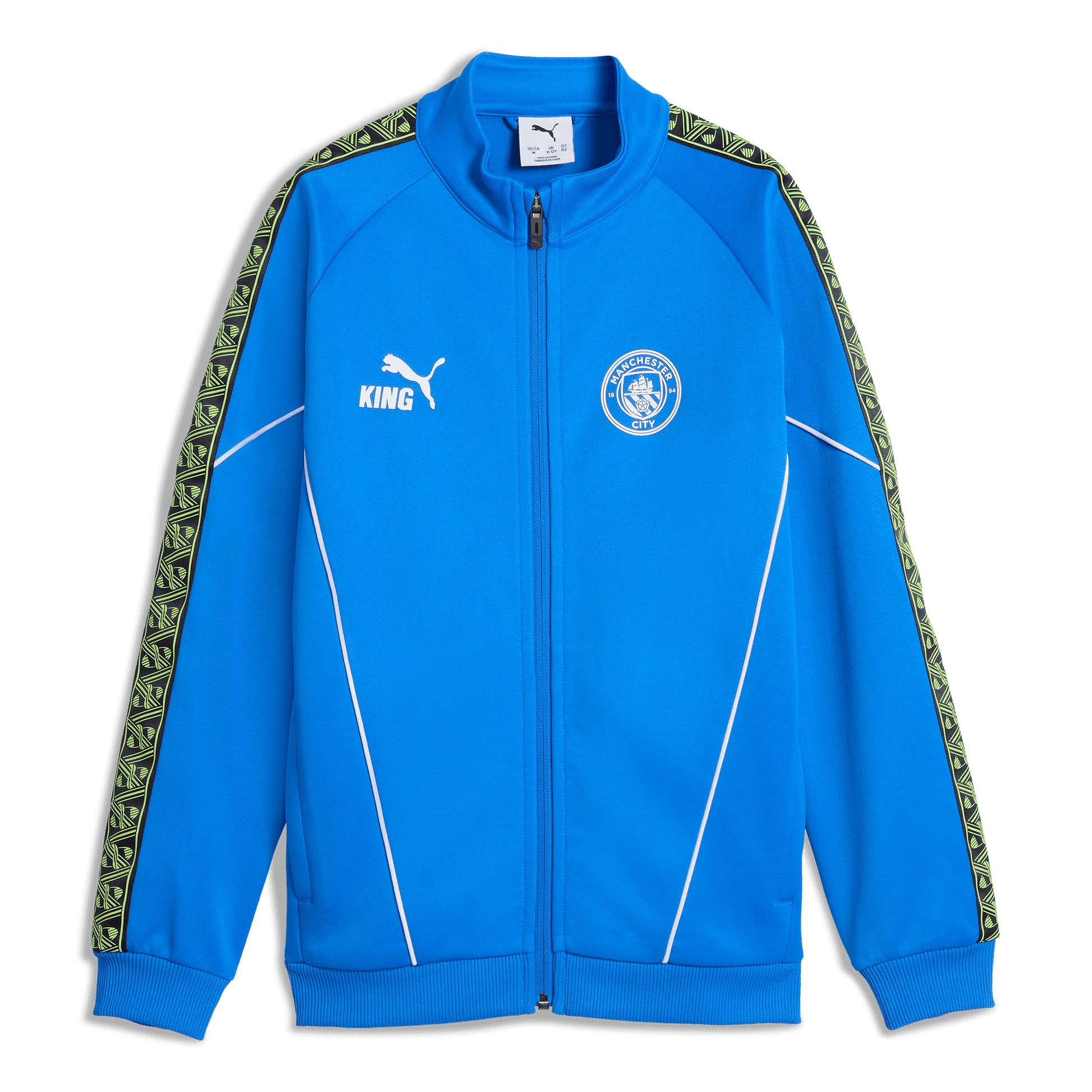 Kids' Manchester City Pre-Match KING Anthem Jacket - blue / green
