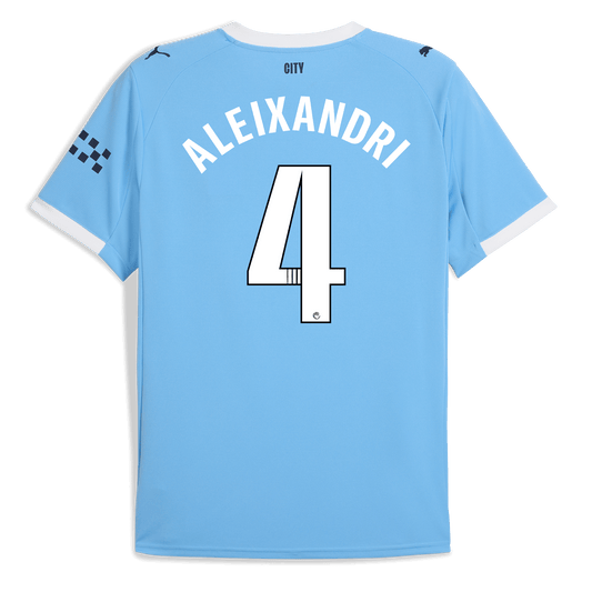 Manchester City Home Jersey 2025/26 With ALEIXANDRI 4 Printing