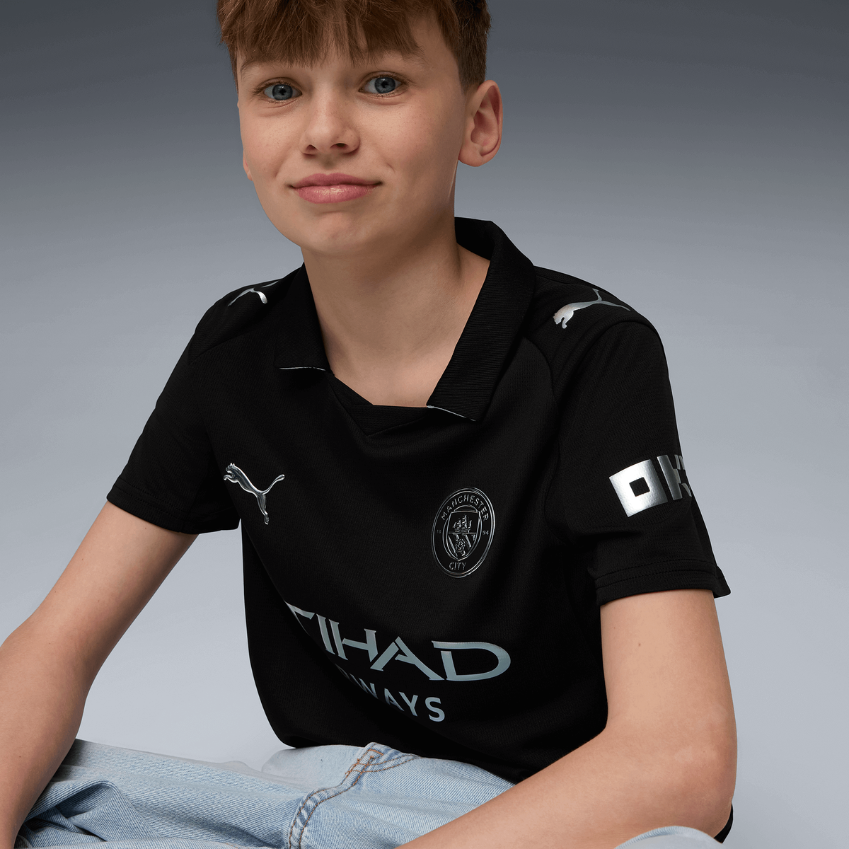 Kids' Manchester City Away Jersey 2025/26