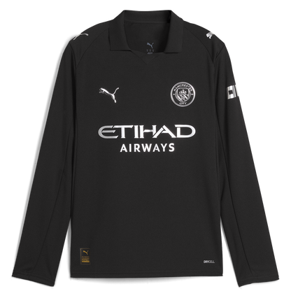 Kids' Manchester City Away Long Sleeve Jersey 2025/26